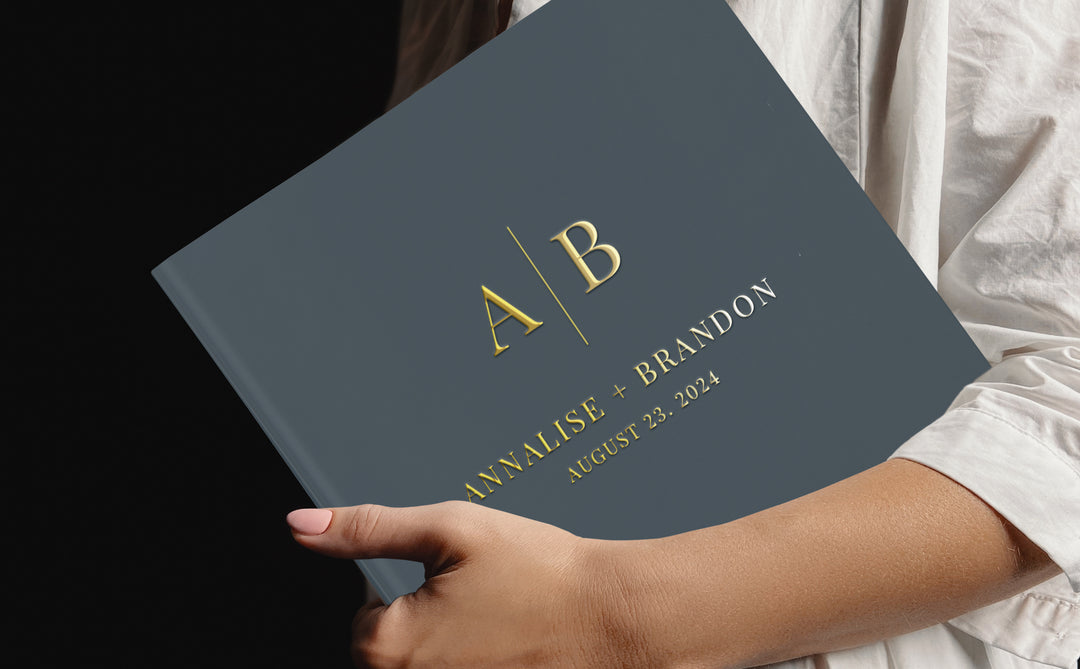 Gold Foil Guest Book