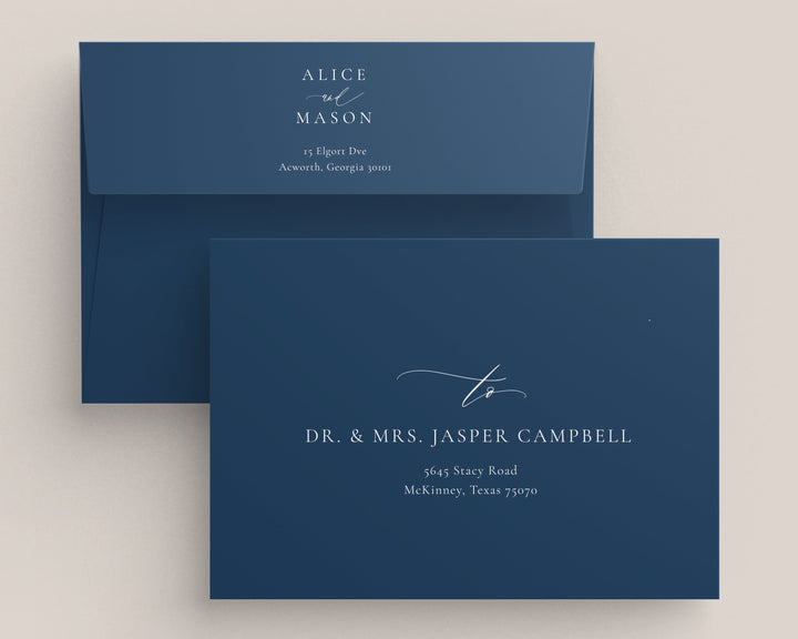 Copy of Classic Minimalist Collection Envelopes - White Ink Printing
