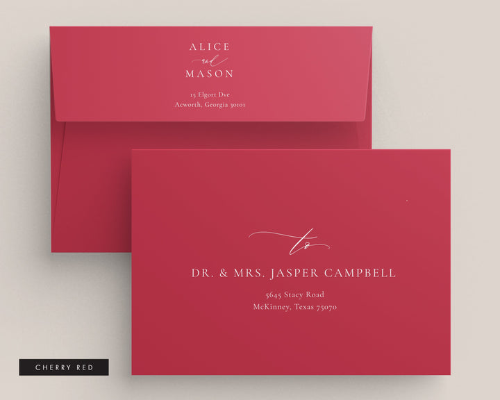 Copy of Classic Minimalist Collection Envelopes - White Ink Printing