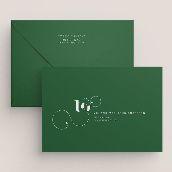 Amore Collection Envelopes - White Ink Printing