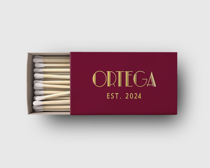Gatsby Matchbox Favor