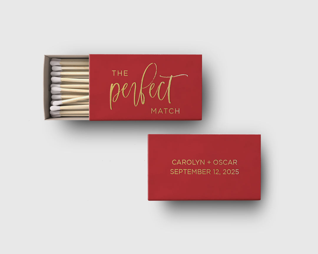 The Pefect Match Matchbox Favor