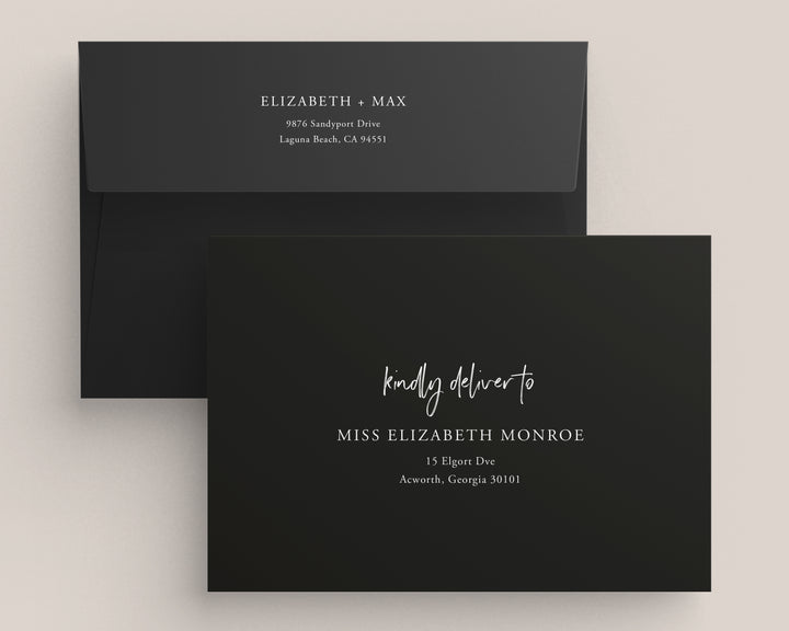 Wild Spirit Collection Envelopes - White Ink Printing
