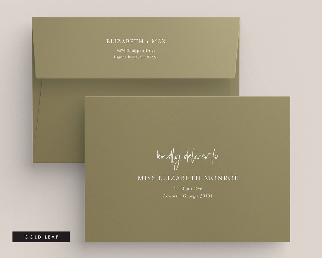Wild Spirit Collection Envelopes - White Ink Printing