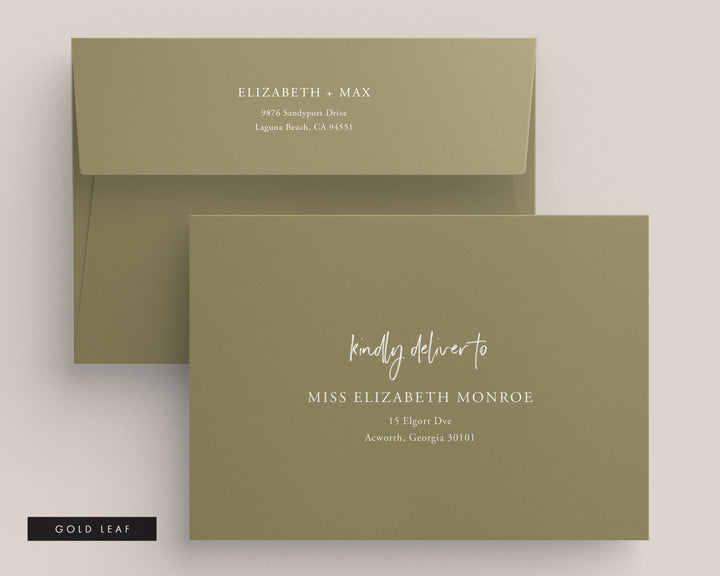 Wild Spirit Collection Envelopes - White Ink Printing