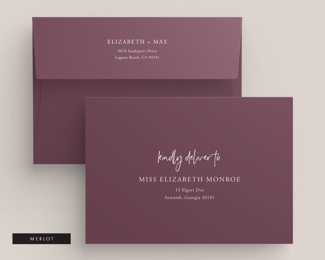 Wild Spirit Collection Envelopes - White Ink Printing