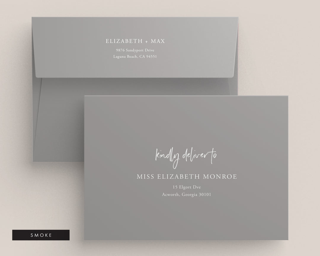 Wild Spirit Collection Envelopes - White Ink Printing