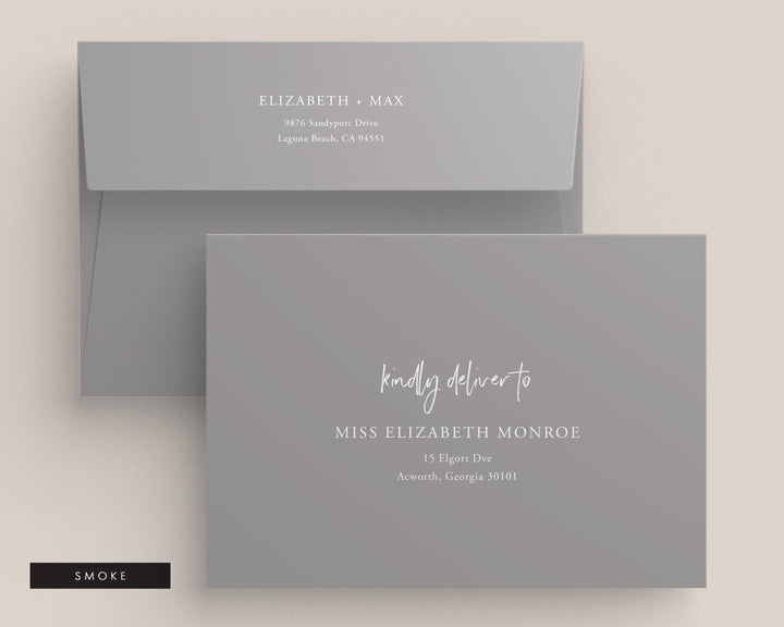 Wild Spirit Collection Envelopes - White Ink Printing