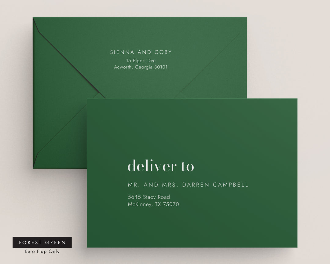 Mad Love Collection Envelopes - White Ink Printing