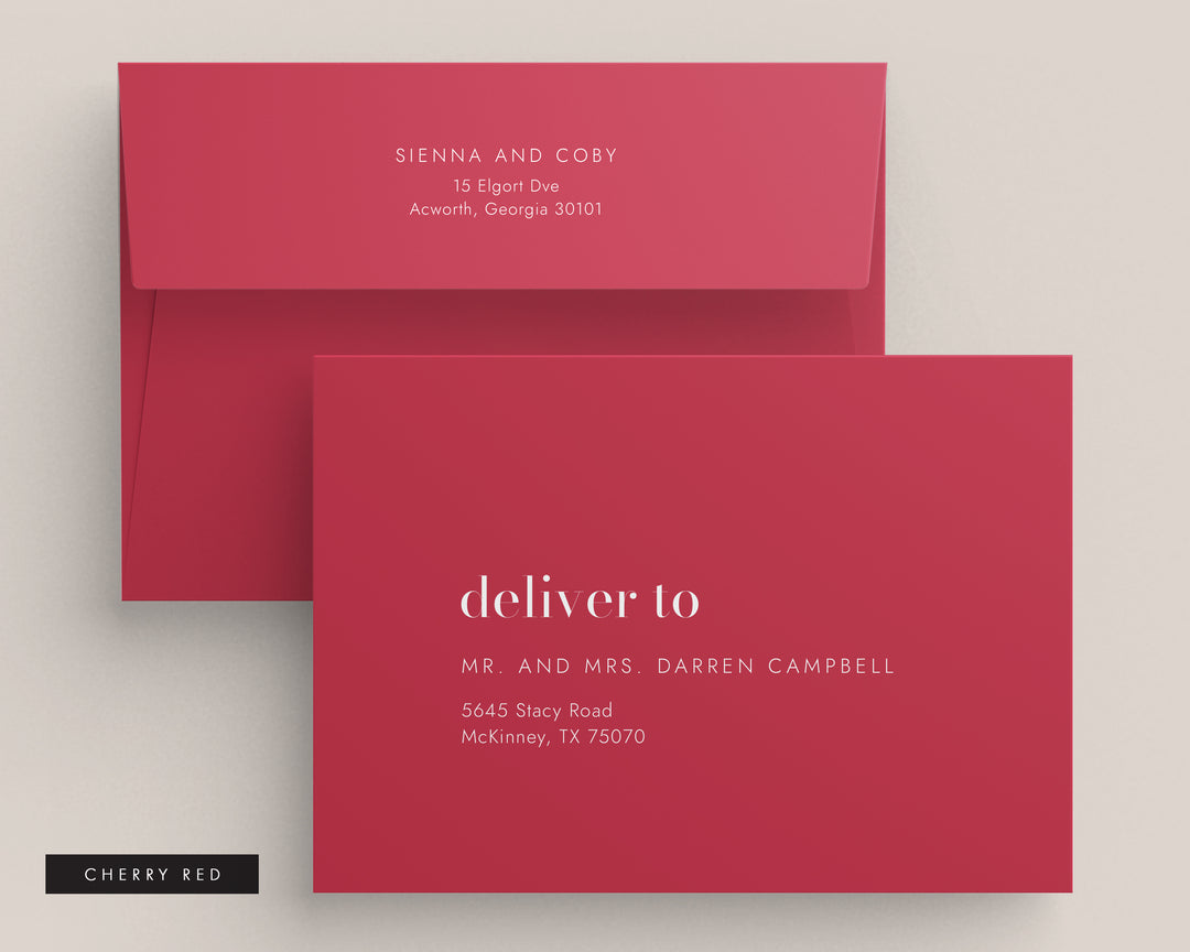 Mad Love Collection Envelopes - White Ink Printing