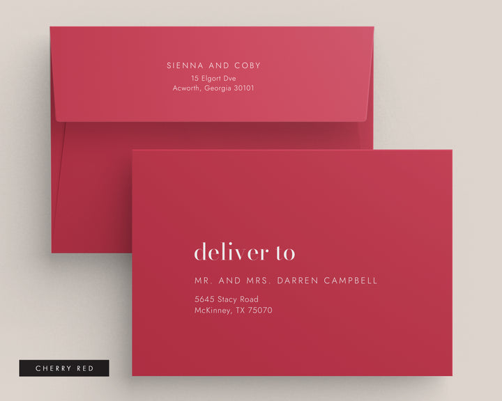 Mad Love Collection Envelopes - White Ink Printing