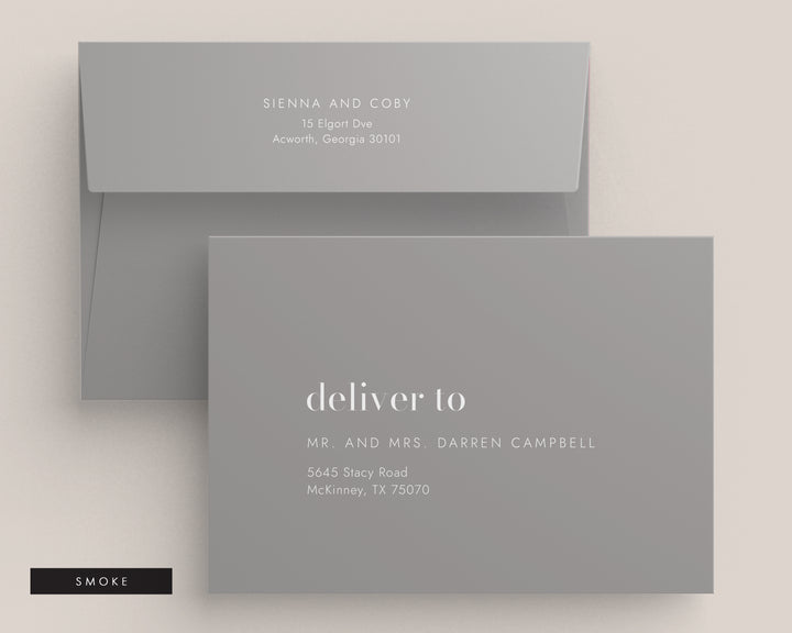 Mad Love Collection Envelopes - White Ink Printing