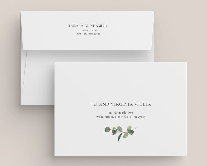 Eucalyptus Wedding Invitation Suite