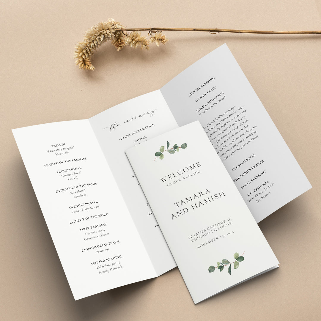 Eucalyptus Tri Fold Program
