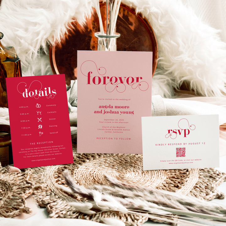 Amore Wedding Invitation Suite