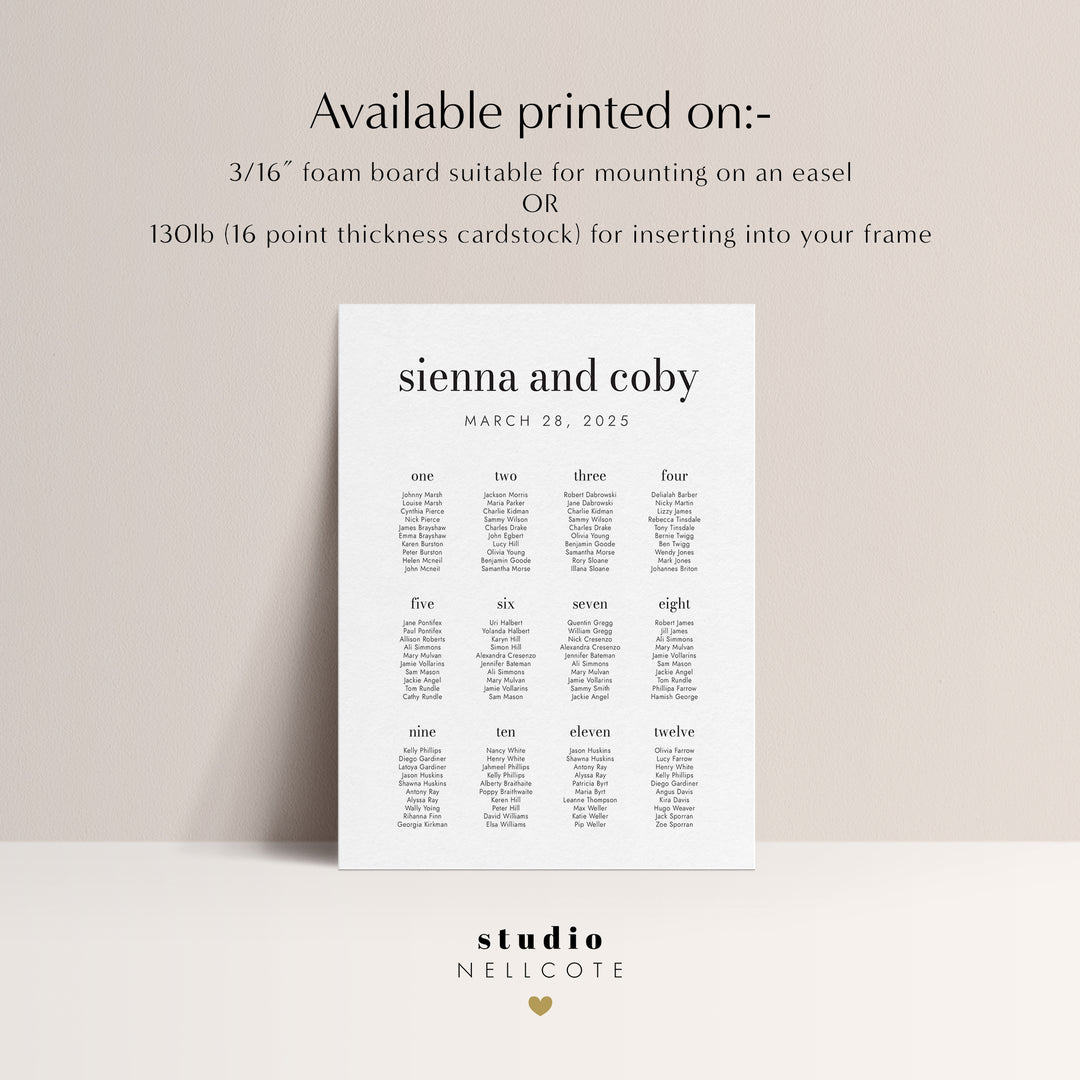 Mad Love Collection Seating Chart