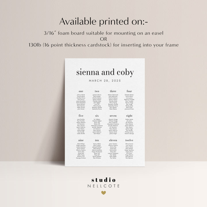 Mad Love Collection Seating Chart
