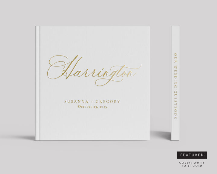 Romantic Calligraphy Guest Book