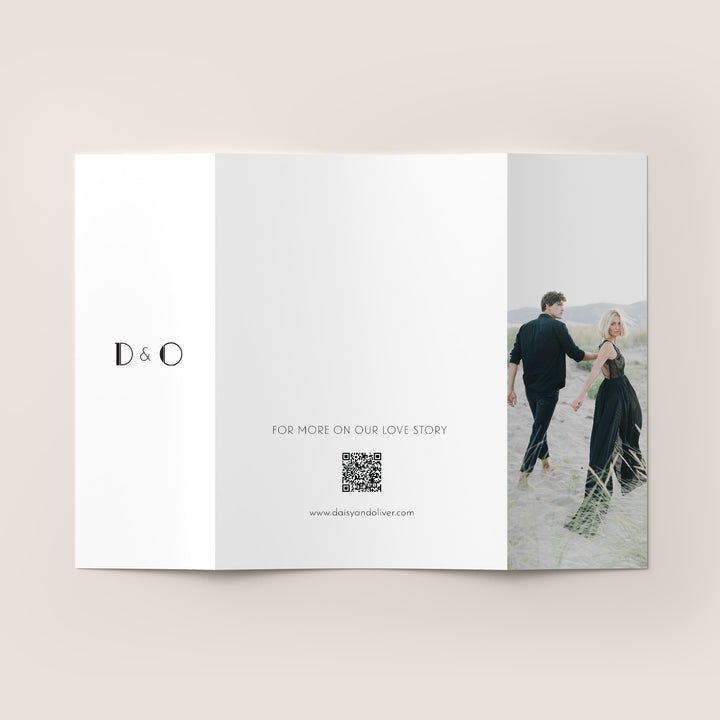 Gatsby Gatefold Wedding Invitation