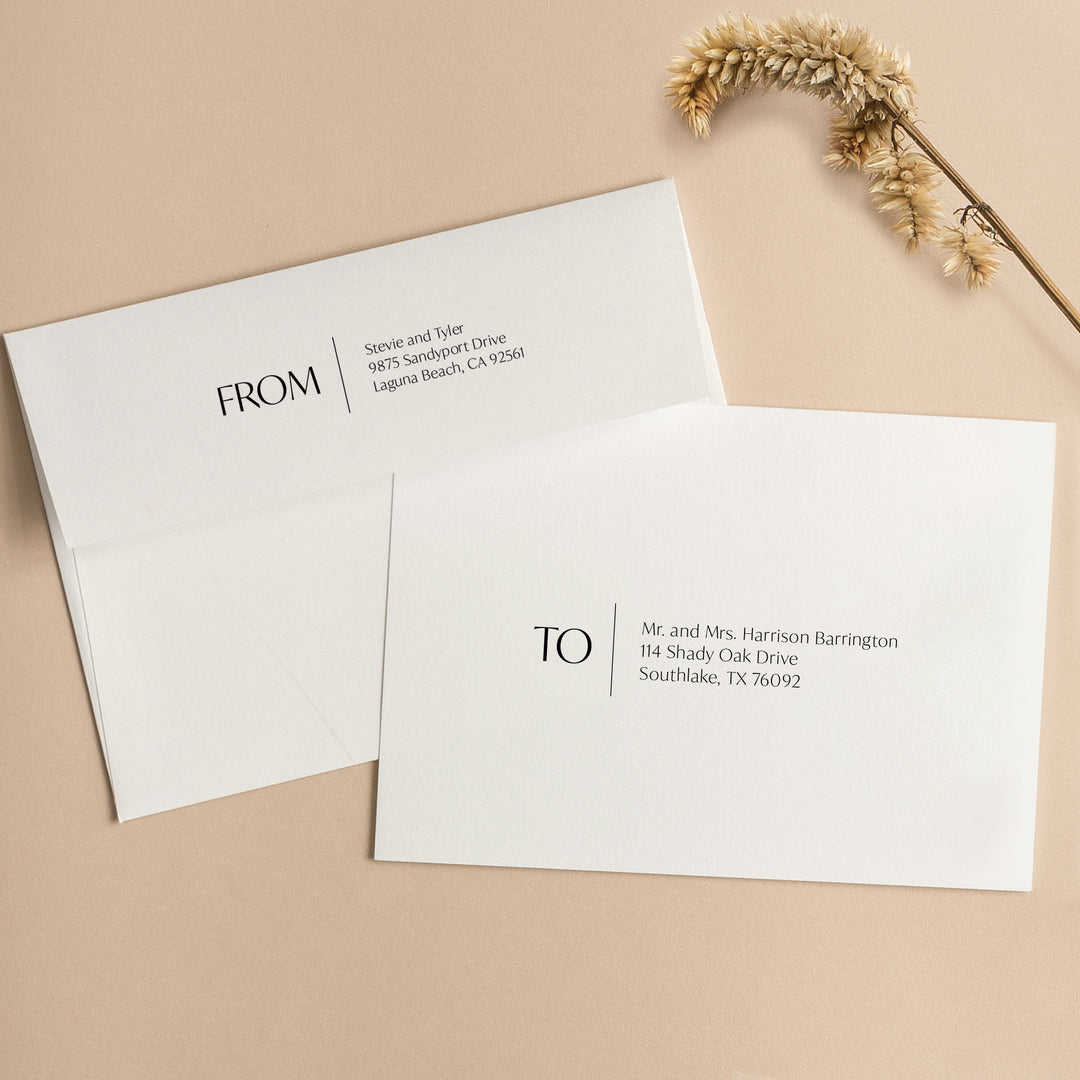 Contemporary Chic Gatefold Wedding Invitation
