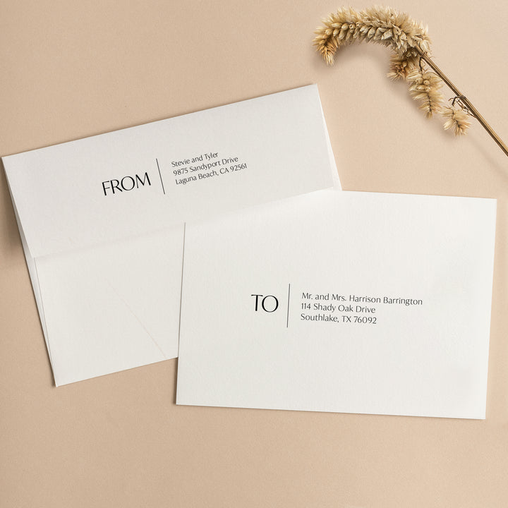 Contemporary Chic Gatefold Wedding Invitation