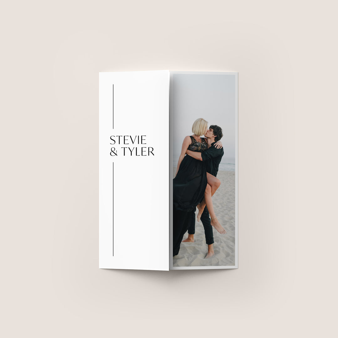 Contemporary Chic Gatefold Wedding Invitation