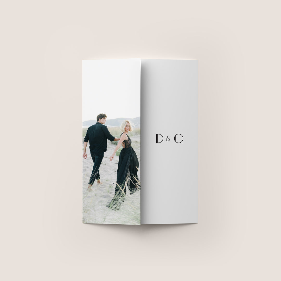 Gatsby Gatefold Wedding Invitation