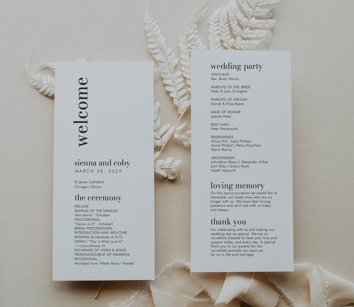 Mad Love Tea Length Ceremony Program