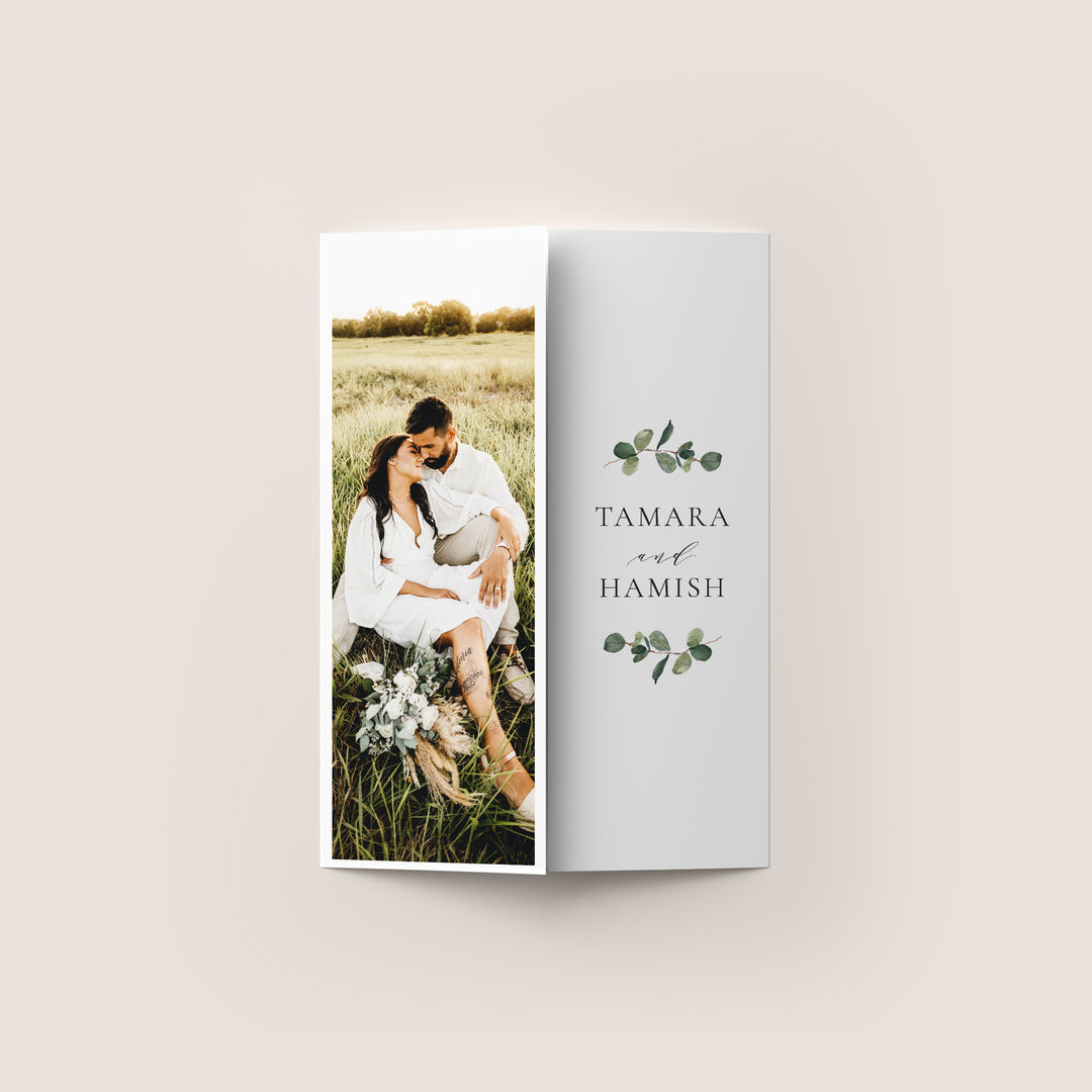 Eucalyptus Gatefold Wedding Invitation