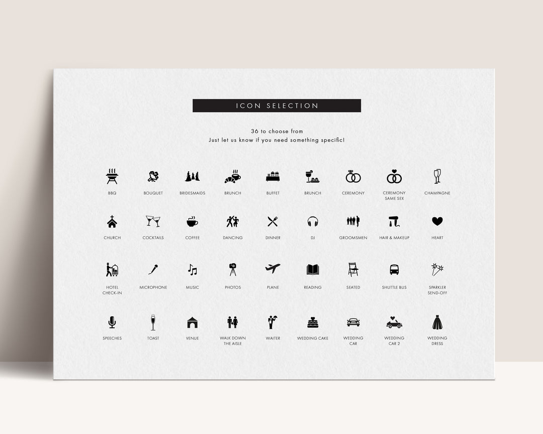 Modern Initials Wedding Invitation Suite
