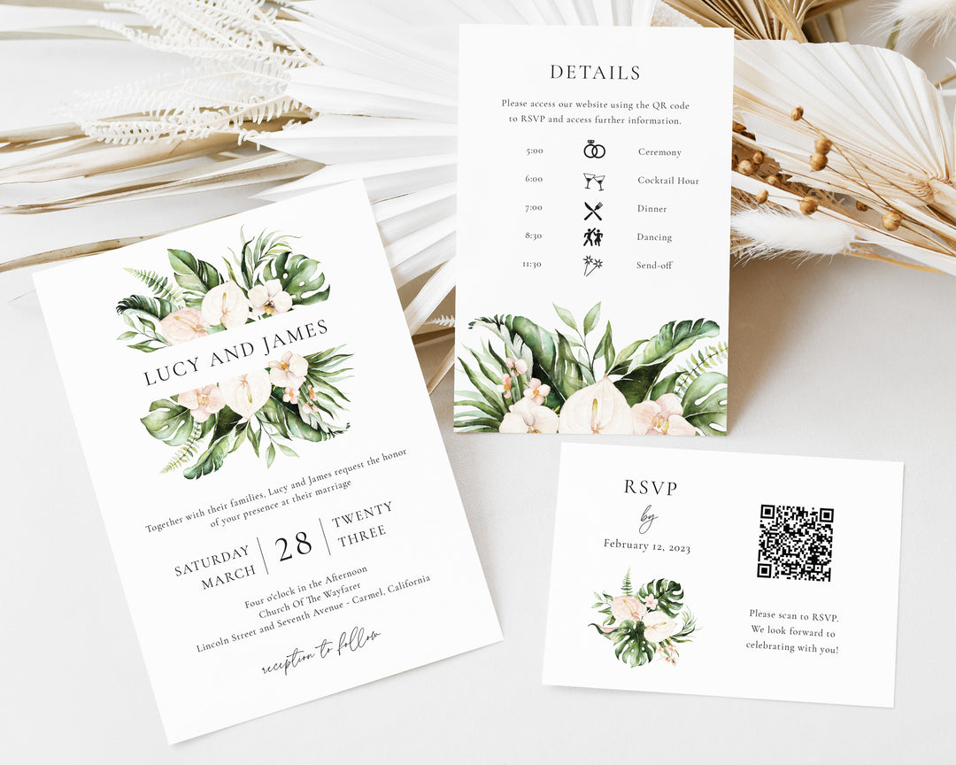 Key West Wedding Invitation Suite