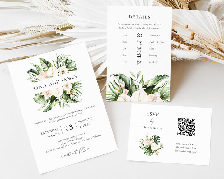 Key West Wedding Invitation Suite