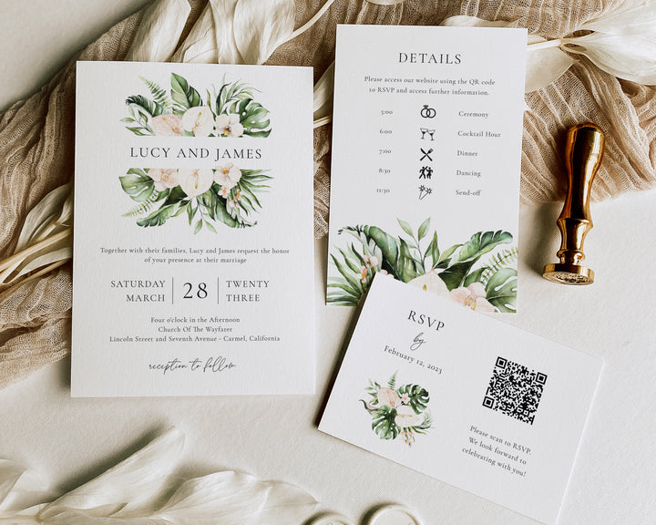 Key West Wedding Invitation Suite
