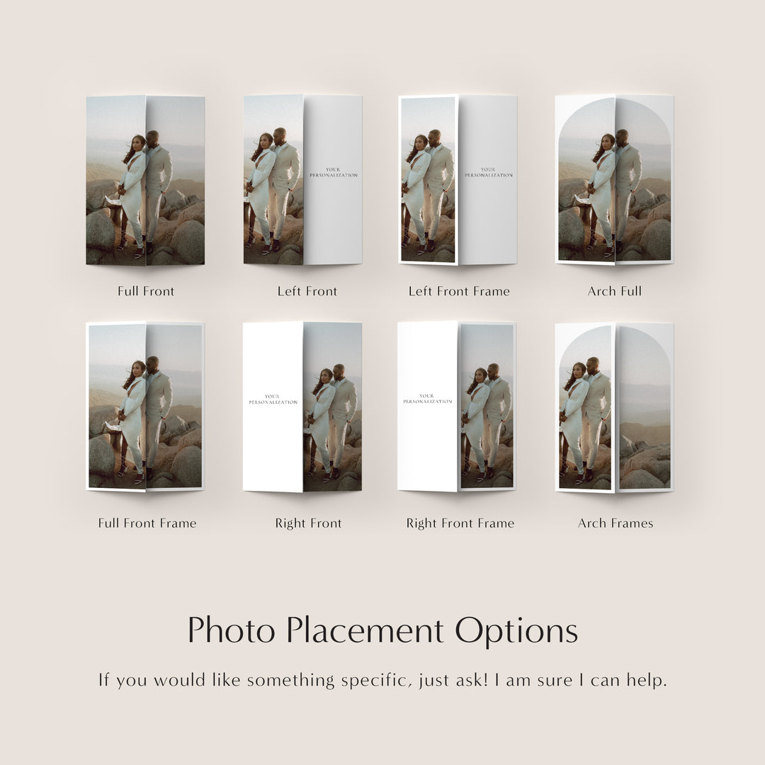 Classic Minimalist Gatefold Wedding Invitation
