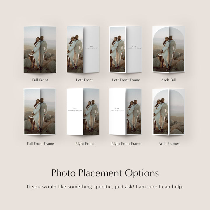 Classic Minimalist Gatefold Wedding Invitation