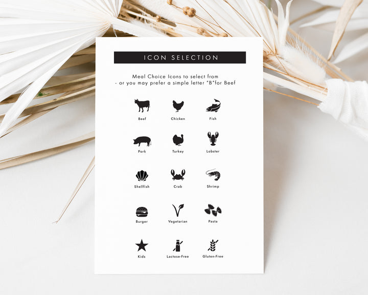 Modern Initials Collection Place Cards