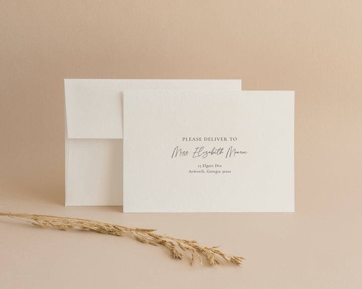 Natural setting with envelopes