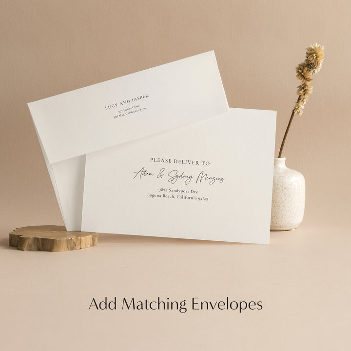 Key West Gatefold Wedding Invitation