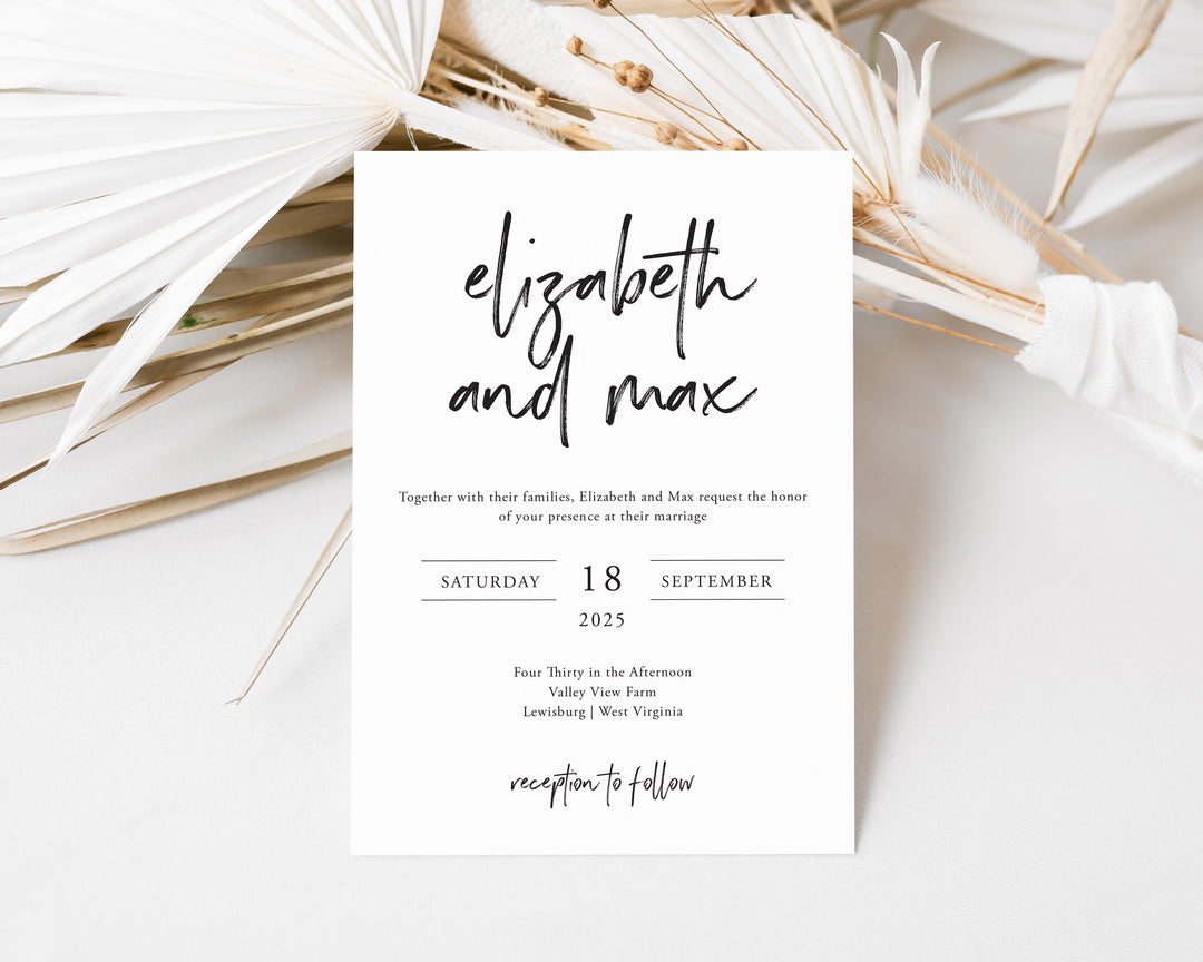 Wild Spirit Wedding Invitation Suite