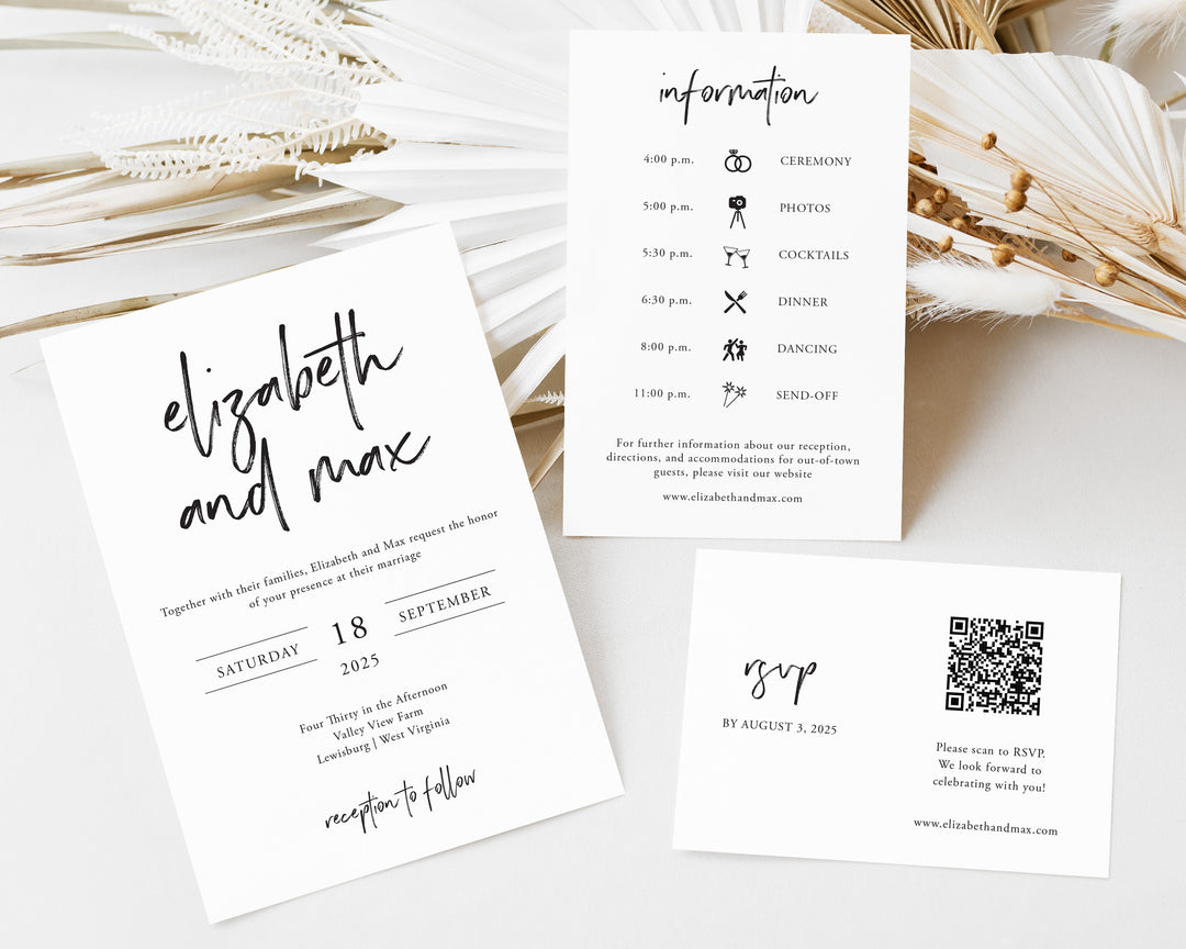 Wild Spirit Wedding Invitation Suite
