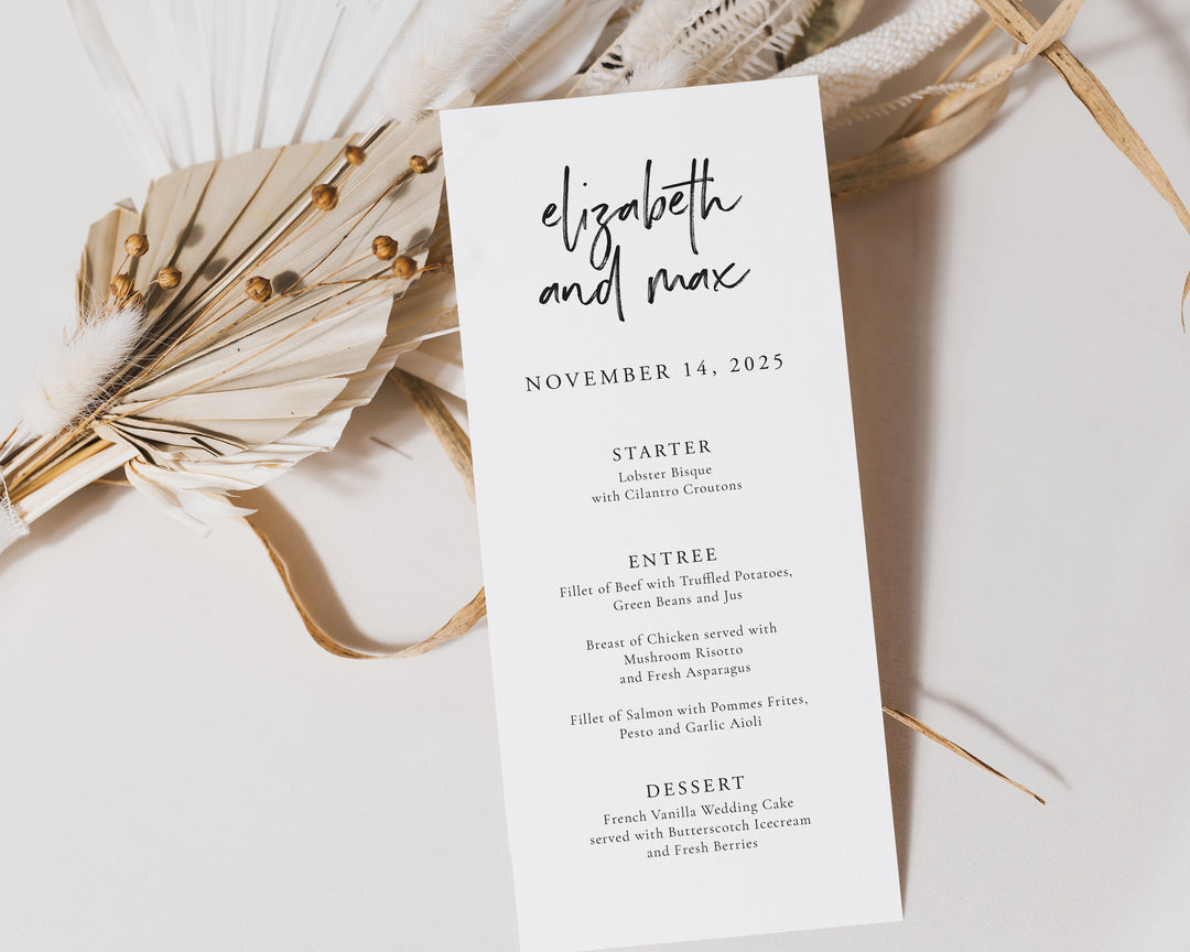 Wild Spirit Menu