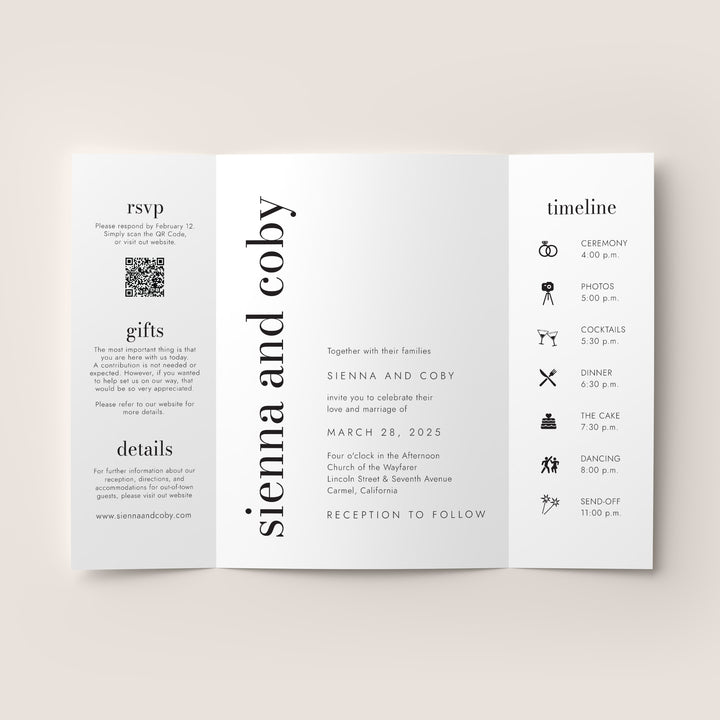 Mad Love Gatefold Wedding Invitation