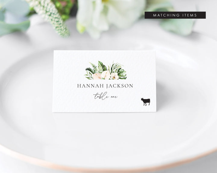Key West Guest Name Menu