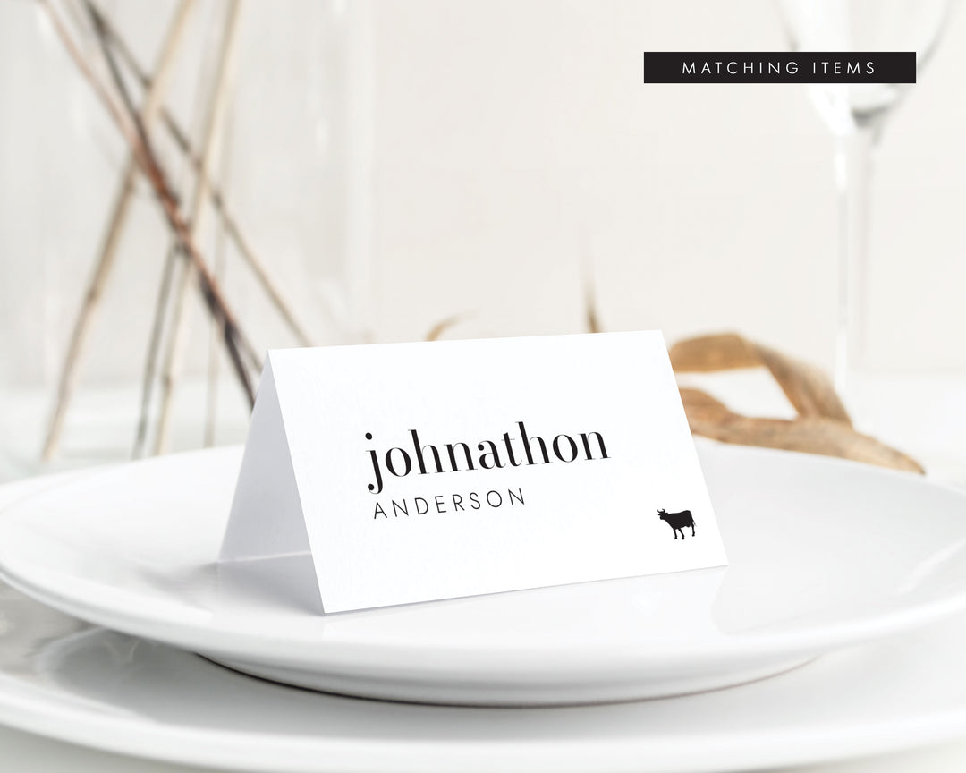 Mad Love Guest Name Menu