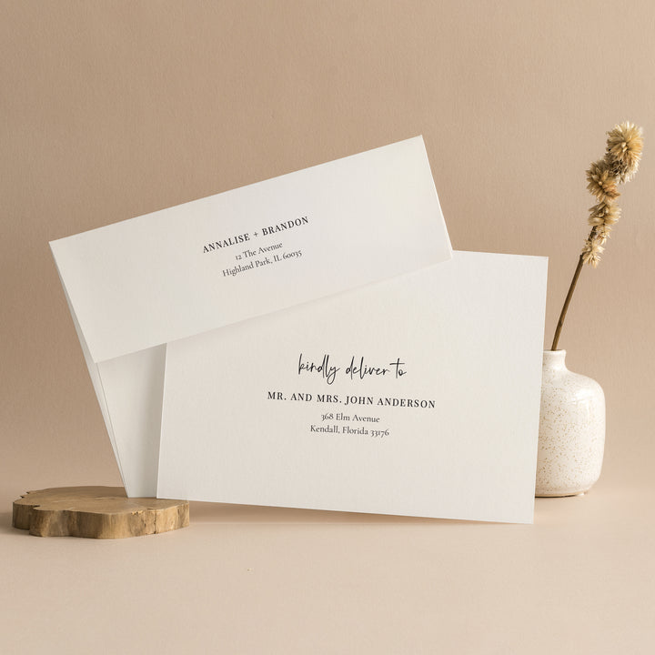 Modern Initials Collection Envelopes