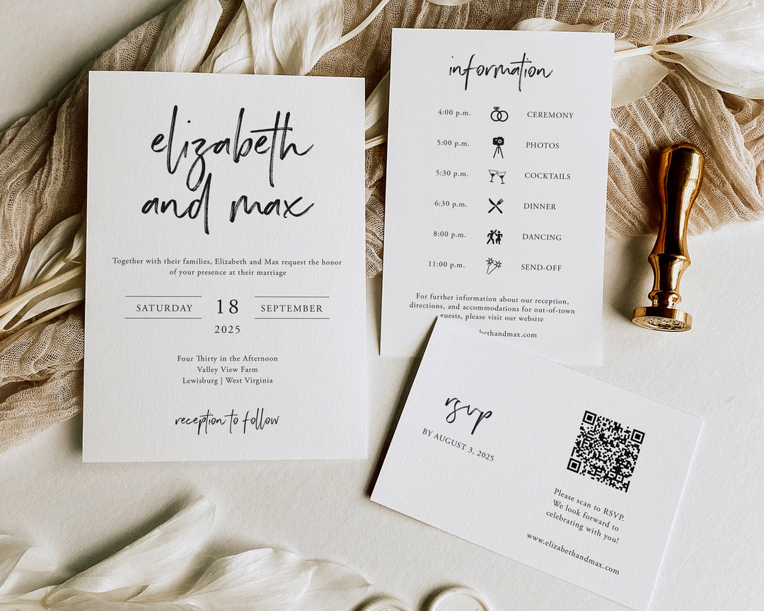 Wild Spirit Wedding Invitation Suite