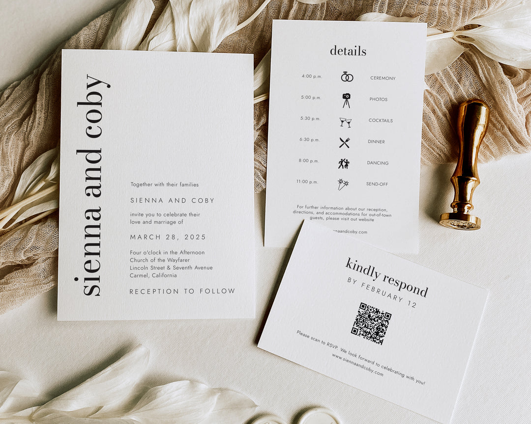Mad Love Wedding Invitation Suite