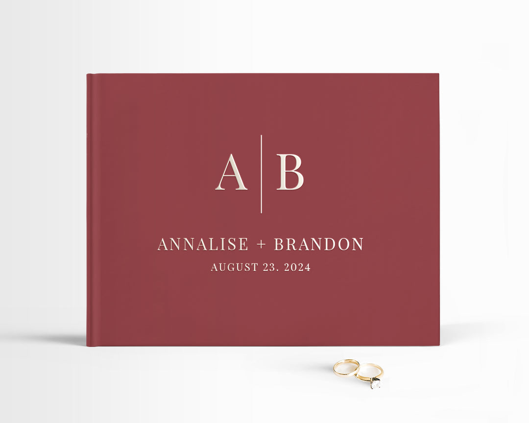 Monogram Guest Book - The Modern Initials Collection