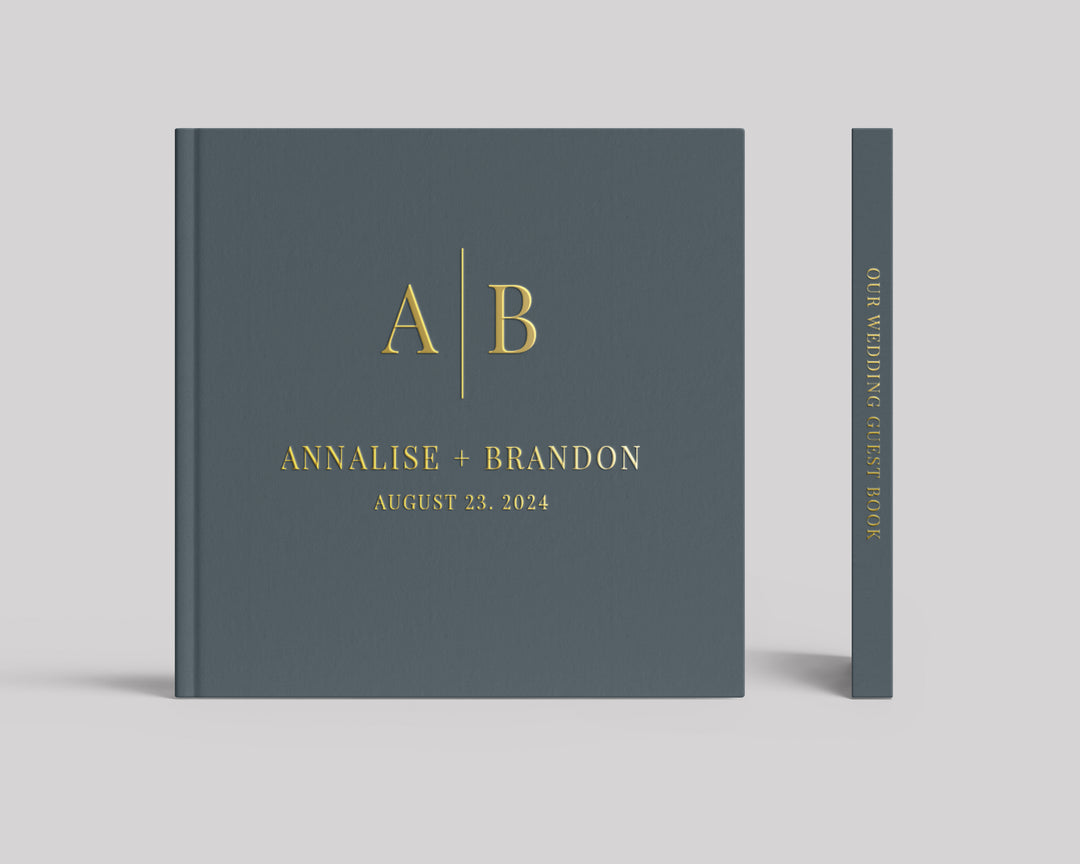 Monogram Guest Book - The Modern Initials Collection