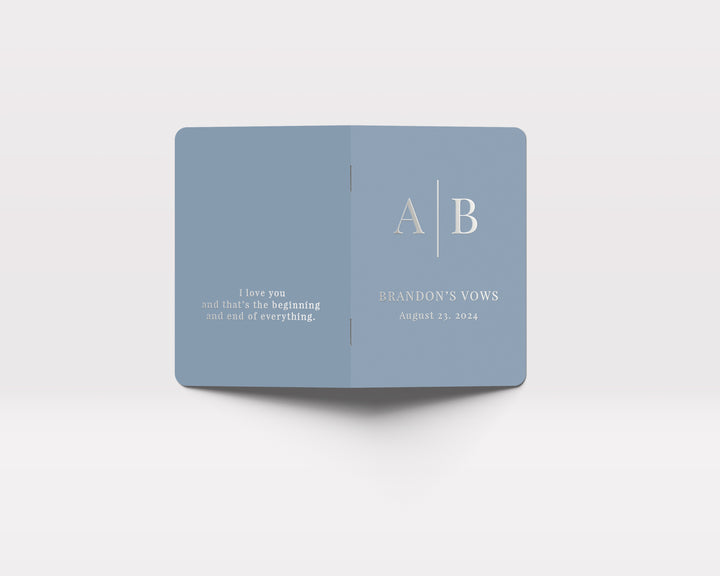 Monogram Vow Books - Set of 2 - The Modern Initials Collection